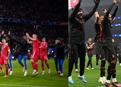 Bayern e Milan se classificam para as quartas de final