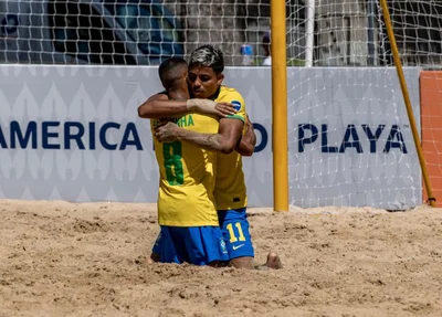 Brasil goleia o Uruguai na estreia da Copa América de Futebol de Areia