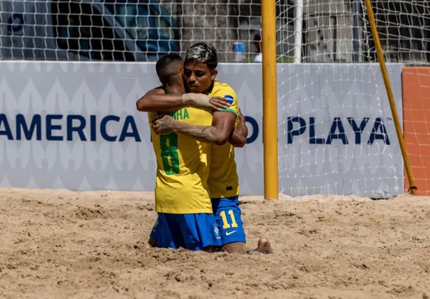 Brasil goleia o Uruguai na estreia da Copa América de Futebol de Areia