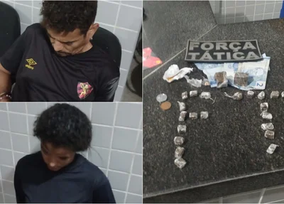 Casal foi preso na noite dessa segunda-feira