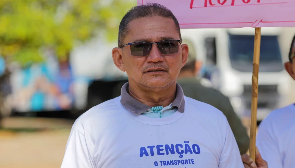 César Júlio Nascimento, presidente da associação de moradores do desenvolvimento da Vila da Paz