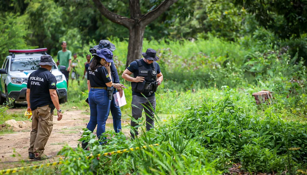 Corpo apresenta ferimento por arma de fogo