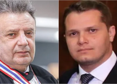 Desembargador Hilo de Almeida e o filho André de Almeida