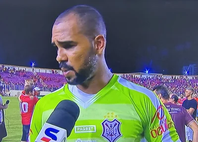 Dida, goleiro do Sergipe após o empate em 1 a 1 com o Botafogo na Copa do Brasil 2023