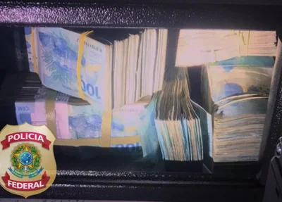 Dinheiro apreendido durante operação Habeas Pater