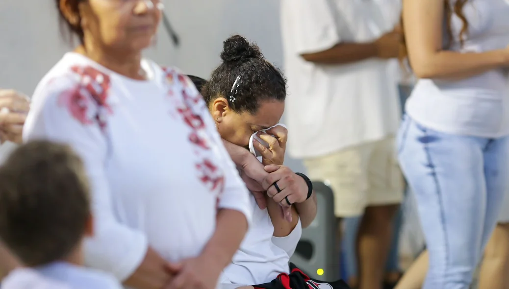 Emoção durante as homenagens
