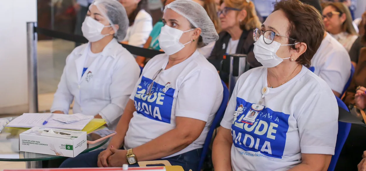 Enfermeiras participaram da solenidade