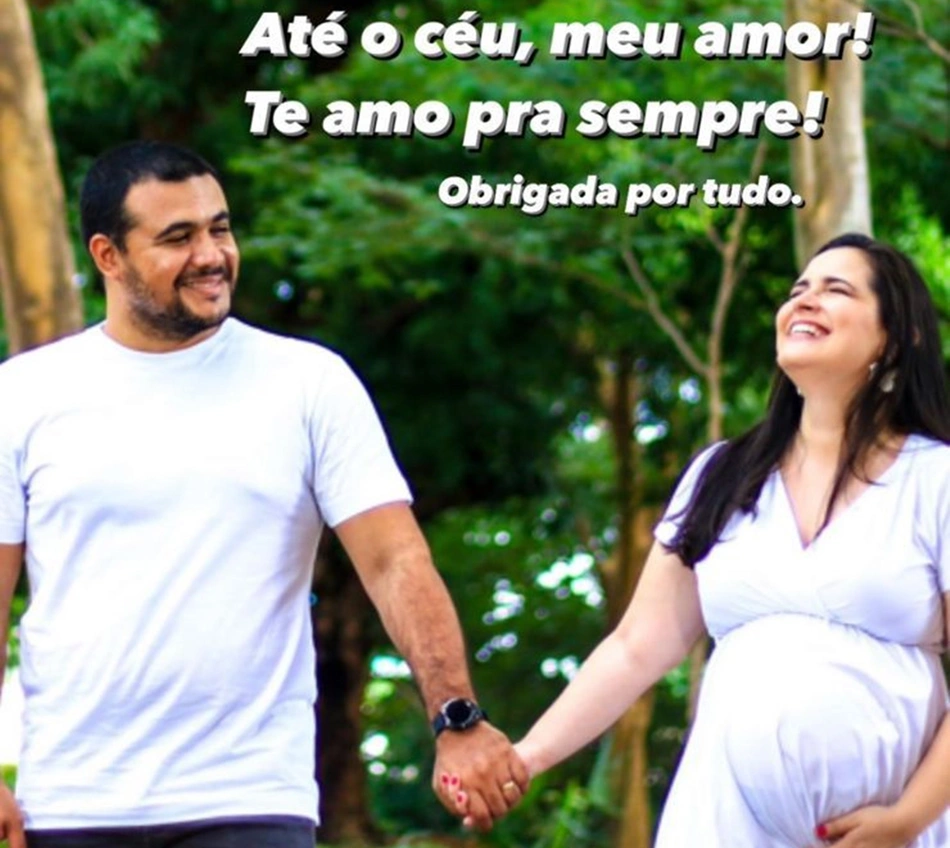 Esposa publicou uma despedida nas redes sociais