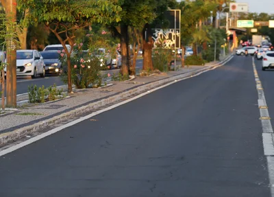 Faixa exclusiva para ônibus na Avenida João XXIII