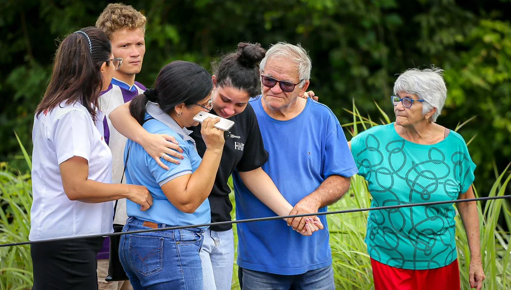 Familiares da vítima