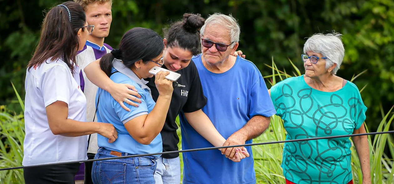 Familiares da vítima