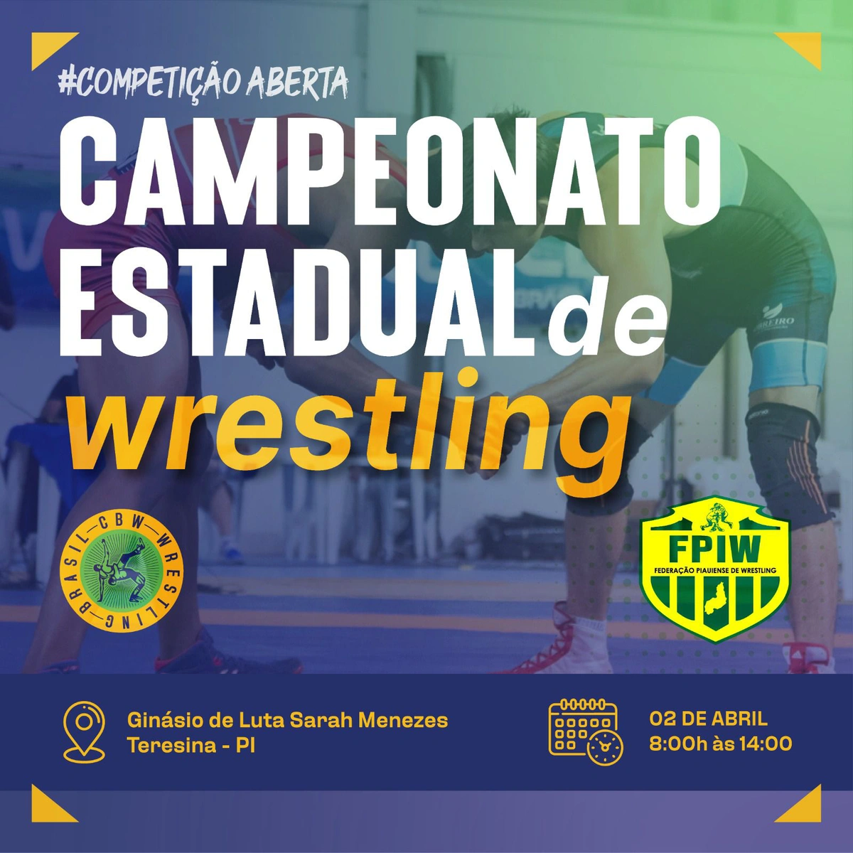 Federação Piauiense promove Campeonato Aberto de Wrestling