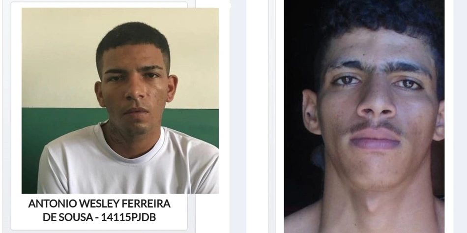 Fugitivos Antônio Wesley e Nailson Braz