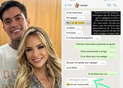 Gabi Martins expõe prints de conversas com o ex-namorado Lincoln Lau