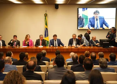 Governador Rafael Fonteles em reunião em Brasília