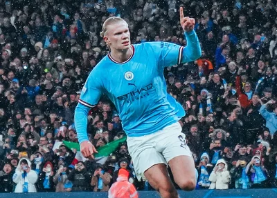 Haaland foi o nome da partida ao marcar cinco gols