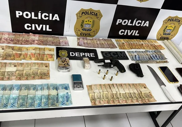 Ilícitos apreendidos pela DEPRE em Teresina