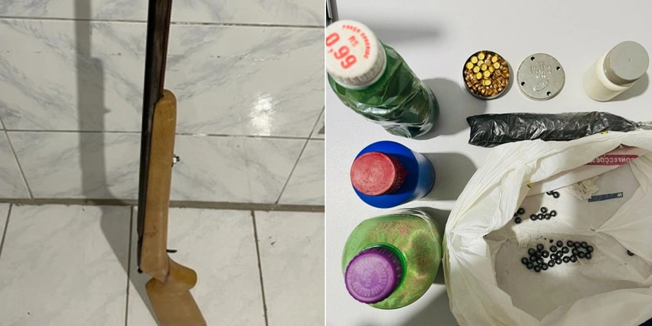Itens apreendidos em Marcolândia