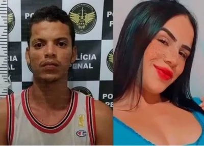 Jobervan Júnior e a ex-companheira Rayane Lima
