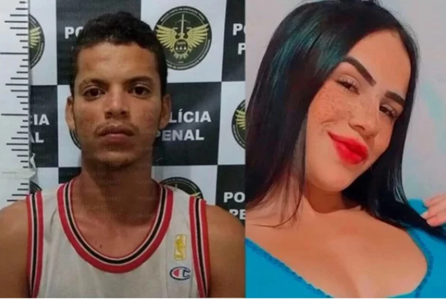 Jobervan Júnior e a ex-companheira Rayane Lima