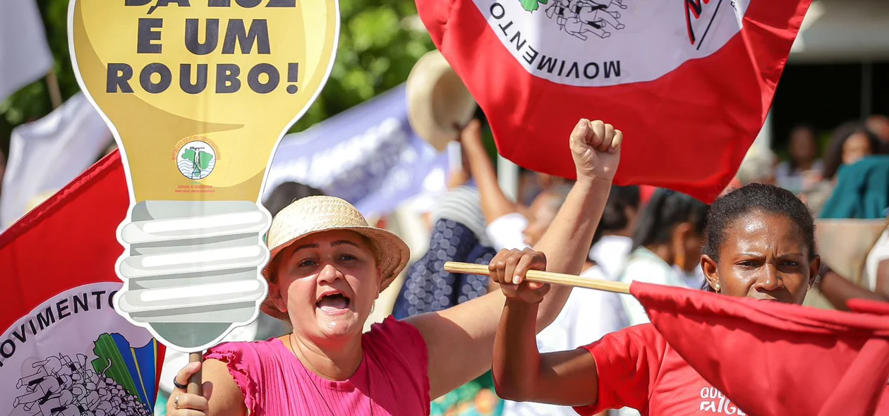 Manifestantes criticam valor das taxas de energia