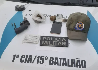 Material apreendido com o casal em Boa Hora no Piauí