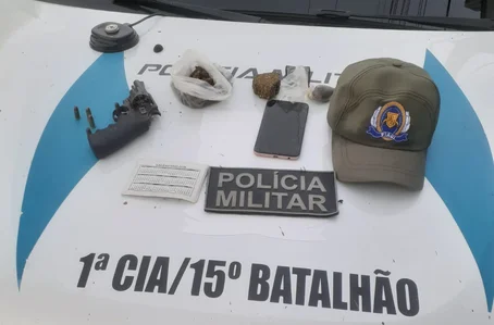 Material apreendido com o casal em Boa Hora no Piauí