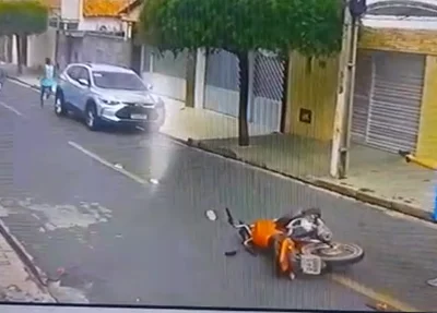 Momento em que PM reage a assalto no bairro Parque Piauí