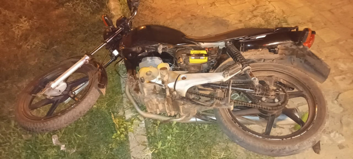 Moto utilizada pela dupla para realizar assaltos