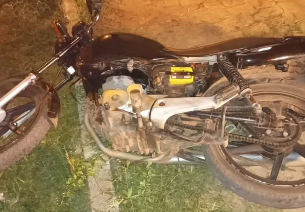 Moto utilizada pela dupla para realizar assaltos