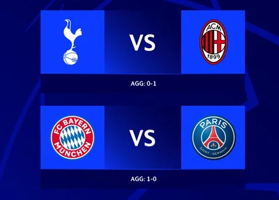 Partidas da Liga dos Campeões desta quarta-feira (08)