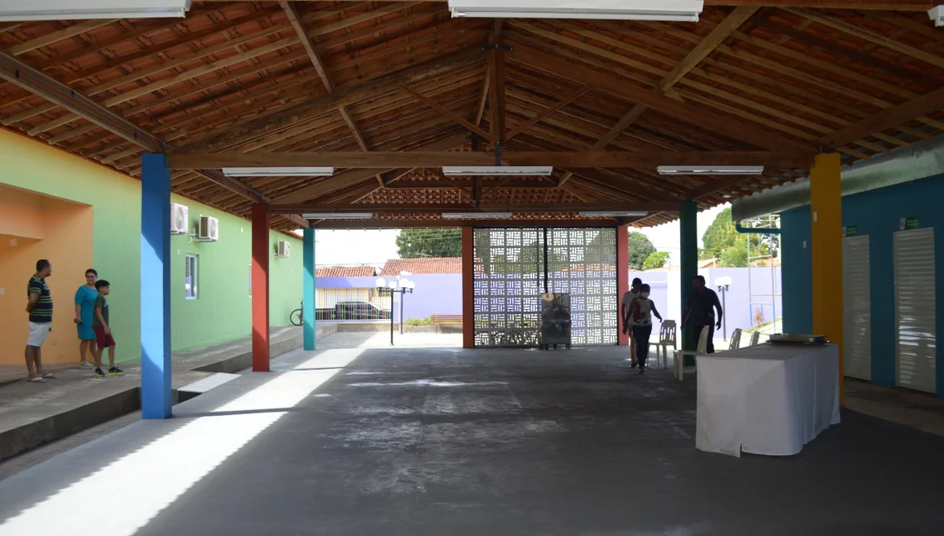Pátio novo na Escola Municipal Vida Verde