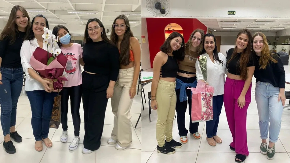 Patrícia foi acolhida por colegas, que ficaram indignados com atitude das outras alunas