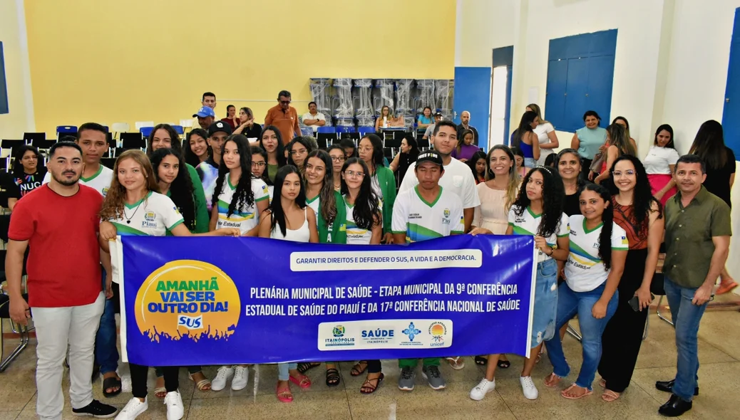 Plenária Municipal de Saúde contou com presença de alunos das escola municipais de Itainópolis