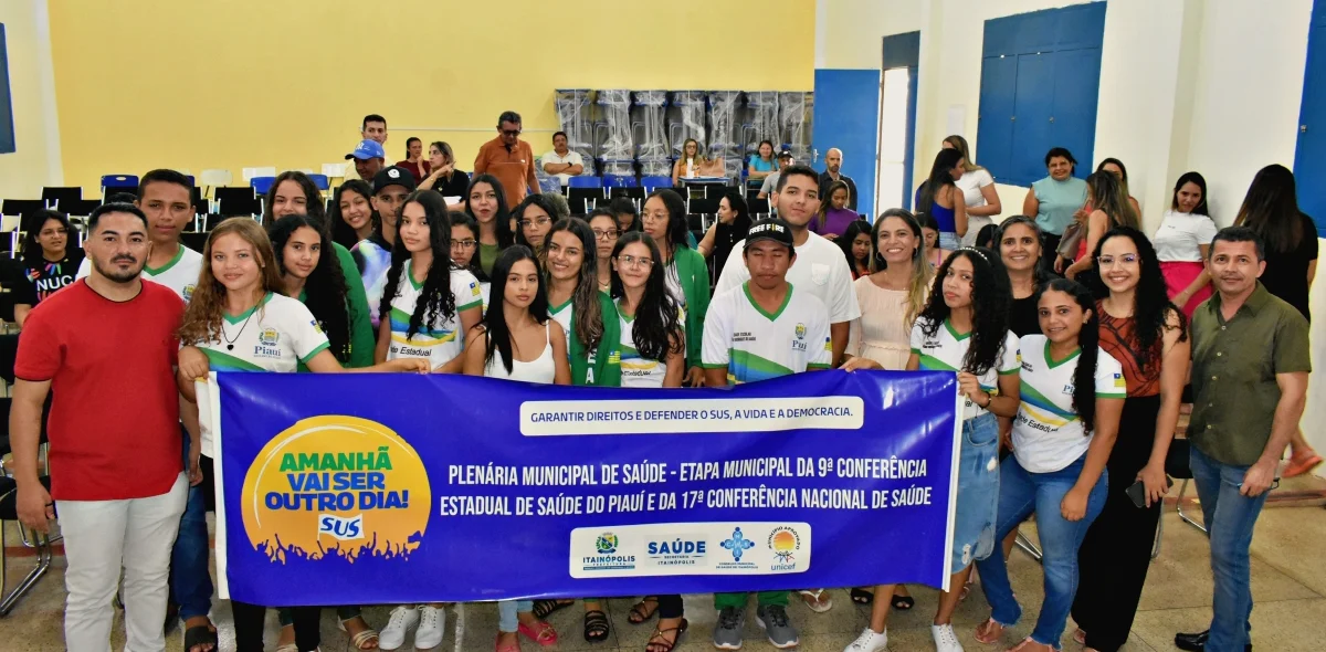 Plenária Municipal de Saúde contou com presença de alunos das escola municipais de Itainópolis