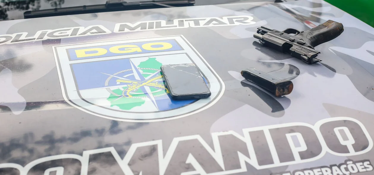 PM apreendeu uma arma de fogo com a vítima