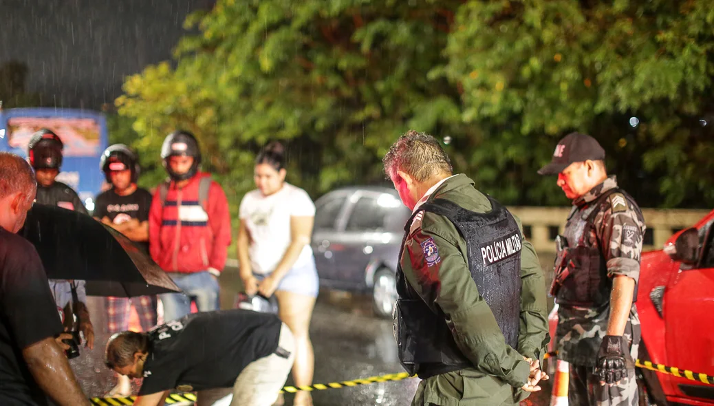 Polícia civil fazenda pericia no local