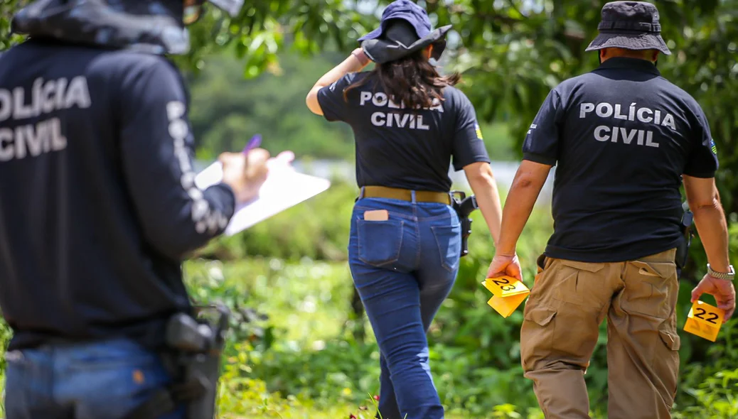 Polícia Civil realizou perícia no local