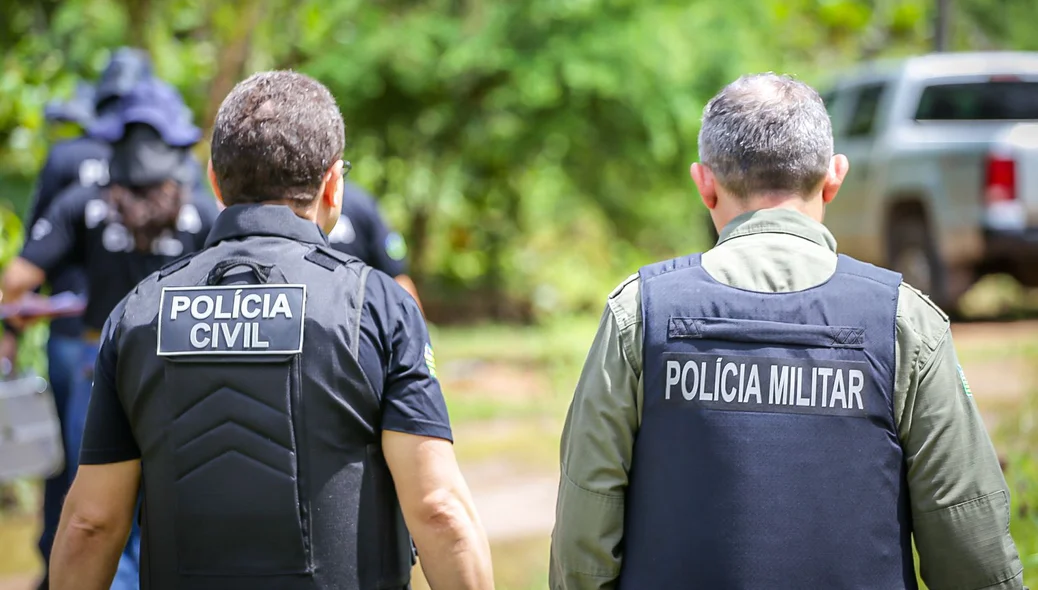 Polícia Militar realizou o isolamento do local até chegada da Polícia Civil
