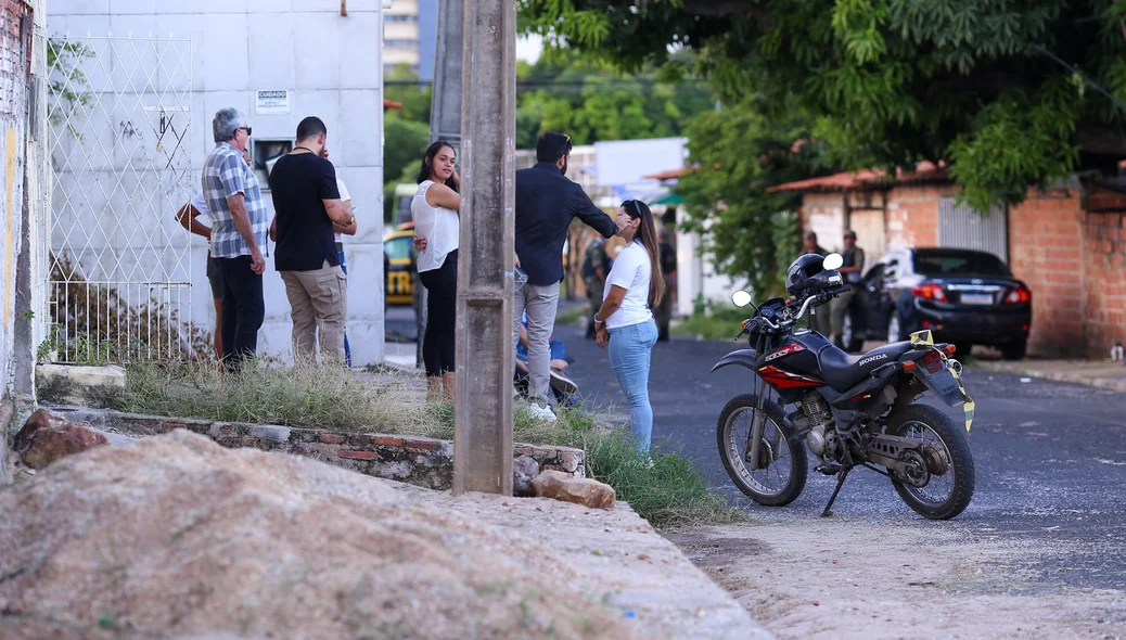 Polícia no local