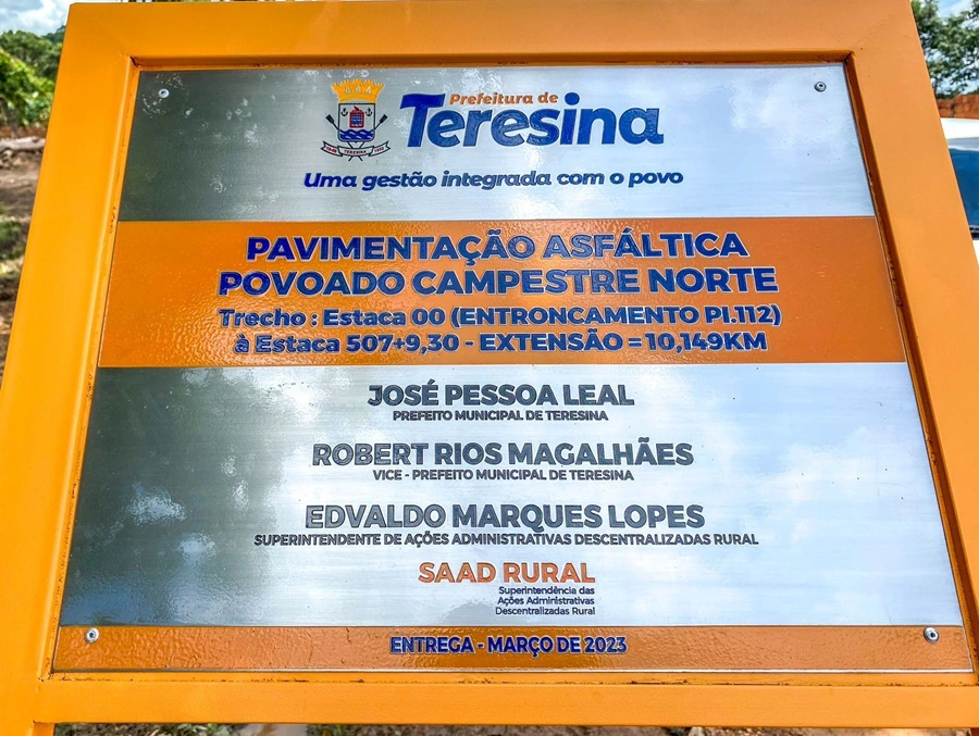 Prefeito Dr. Pessoa inaugura 10 Km de asfaltamento do povoado Campestre Norte