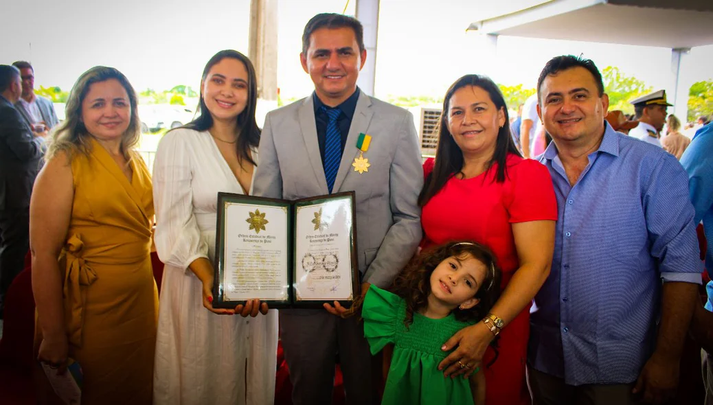 Prefeito Hilton Gomes e sua família