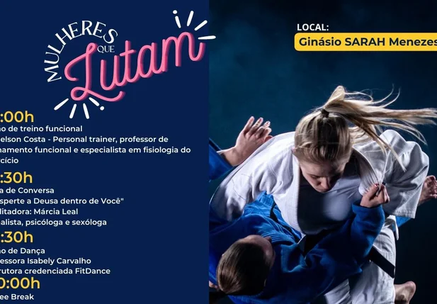 Programação do evento Mulheres que Lutam