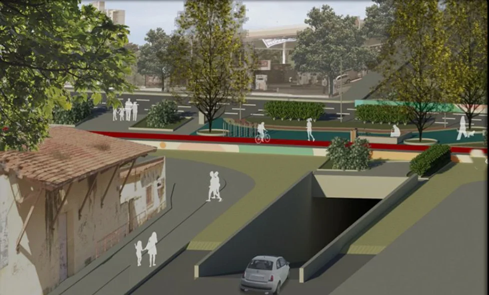 Projeto de rebaixamento da Avenida Miguel Rosa