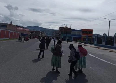 Protestos em Juli, no Peru