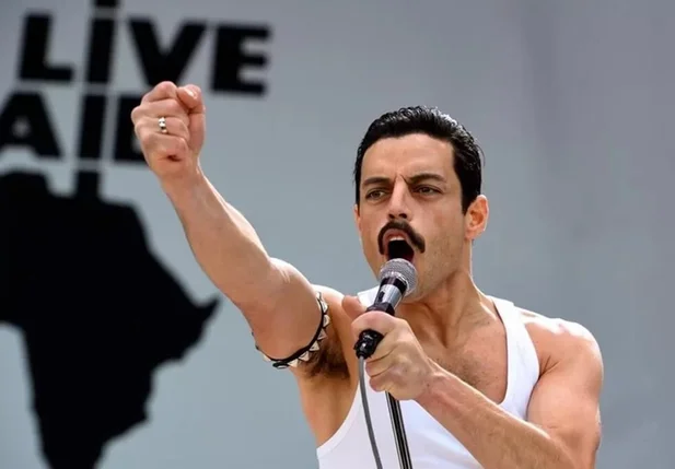 Rami Malek como Freddie Mercury em Bohemian Rhapsody