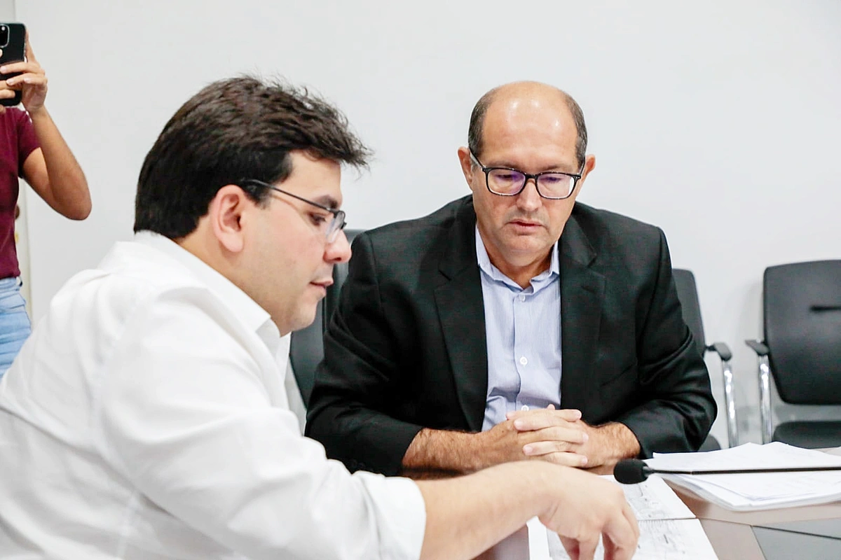 Reunião do governador Rafael Fonteles com José Augusto Nunes