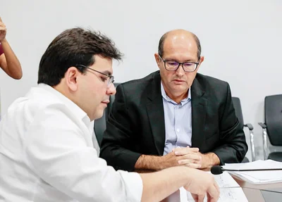 Reunião do governador Rafael Fonteles com José Augusto Nunes