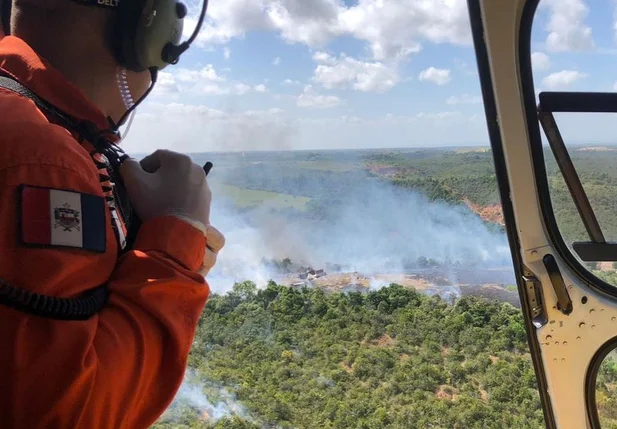 SAMU enviou helicóptero ao local