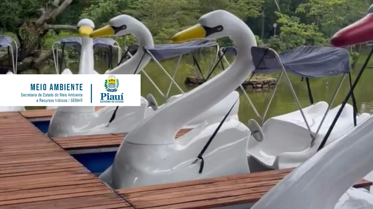 Semar inaugura pedalinho no Zoobotânico em Teresina